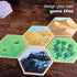 Apostrophe Games Hexagon Board Game Tiles – 20Pcs Large Blank Game Board Pieces, Same Size as Settlers of Catan