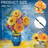 Set, 1065 Sunflower Bouquet Building Blocks w/ Vase PCS Botanical Collection, Birthday Gifts for Mom Women Grandma