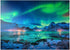 MyPuzzle Aurora Borealis Over Sea Coast, Northern Lights on Lofoten Islands, Norway - Premium 1000 Piece Jigsaw Puzzle