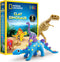 NATIONAL GEOGRAPHIC Clay Dinosaur Arts & Crafts Kit - 5 Clay Colors, 5 Dino Skeletons, Sculpting Tool