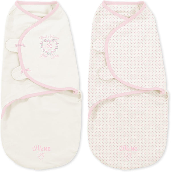 Little Me Original Swaddle 2-PK Thank Heaven for Little Girls (SM)