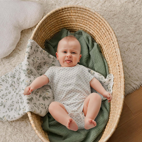 Blankets,3-Pack 40 38 inches GLLQUEN BABY Muslin Swaddle Receiving Blankets for Newborn Boys and Girls,Baby Swaddle