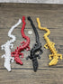 MunnyGrubbers 4 Pack Small 12" Crystal Dragon Fidget Toy, 3D Printed Flexible Articulating Dragon Collectible