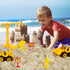 Construction Sensory Bin - Tractor Sand Playset with Toy Truck, Play Sand and Signs, Sand Art Kit for Kids Ages 3 and Up