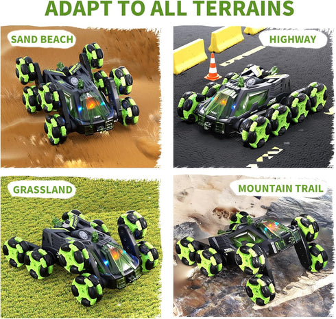 RC Stunt Car, 8Wd Gesture Sensing Stunt Cars, 2.4GHz Rechargeable Racing Drift Remote Control Car