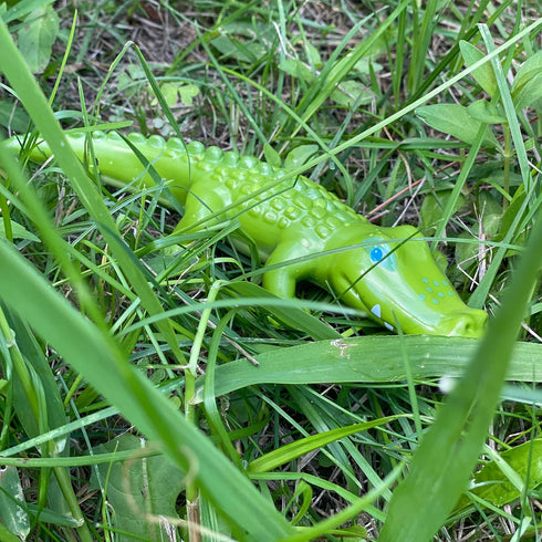 7" HABA Little Friends Crocodile - Chunky Plastic Zoo Animal Toy Figure