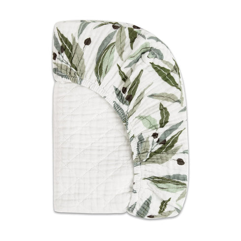 100% 360, Babyletto Quilted Organic Cotton Changing Pad Cover, GOTS-Certified, Fitted Ultra-Soft and Breathable Muslin