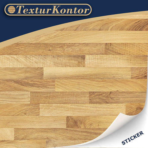 TexturKontor 3 1:12 Sheets Self-Adhesive Flooring for Dollhouse Scale (Oak Wood)