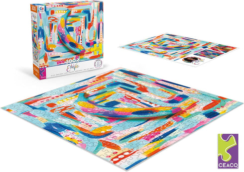 Ceaco - Etta Vee - Banana - Oversized 300 Piece Jigsaw Puzzle, 19 x 19