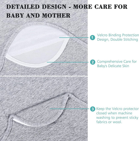Baby Swaddle Blankets, Soft and Cozy Organic Cotton Black Swaddle Wrap, Receiving Blankets for Baby Girl Boy, 0-3 Months