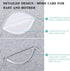 Baby Swaddle Blankets, Soft and Cozy Organic Cotton Black Swaddle Wrap, Receiving Blankets for Baby Girl Boy, 0-3 Months