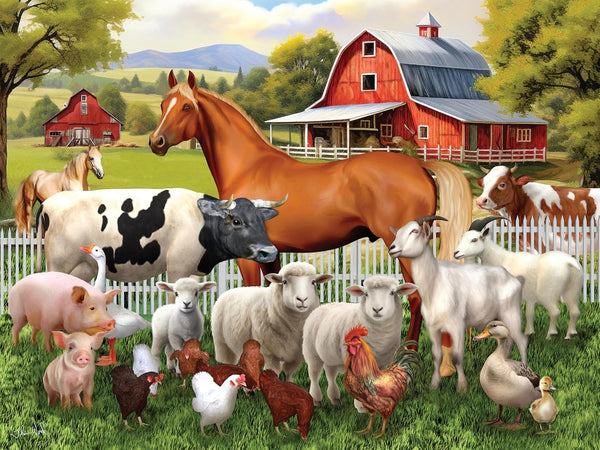 Ceaco - Tom Wood - Farm Animal Friends - 300 Oversized Piece