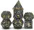 DND Dice Set, Metal Polyhedral Dice Gift for Role Playing, D20 Hollow Dice Set for DND RPG MTG Table Games