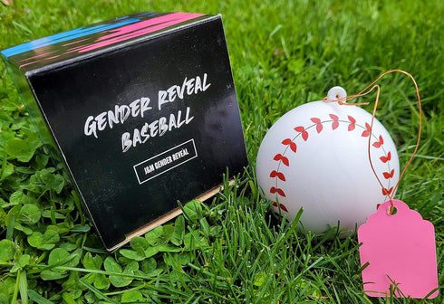 Gender Reveal Baseball for Baby Showers - 100% All Natural Holi Powder (Pink)