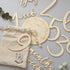 Baby Milestone Numbers | Baby Photo Props Wooden | Newborn Birth Announcement Card Wooden
