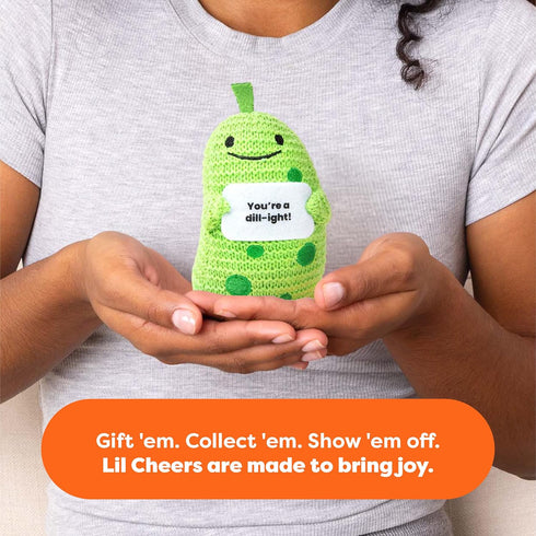 1 Lil Cheers Pickle By Relatable, The Uplifting Plush Ideas Spreading Good Vibes, Perfect Plushies and Stuffed Animals