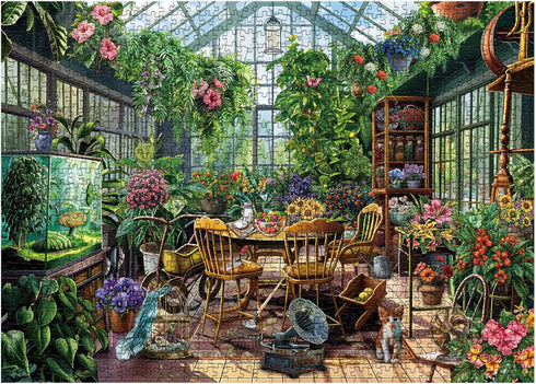BBOLDIN 1000 Flower Plant Garden Puzzle Pieces for Adults, Spring Greenhouse Jigsaw Puzzle Botanical, Colorful Floral