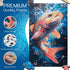 ESTROSO 300 8.9x17.7 Inch Magical Wooden Puzzle for Adults with Beautiful Rainbow Trout Fish Design - Piece Each Luxury
