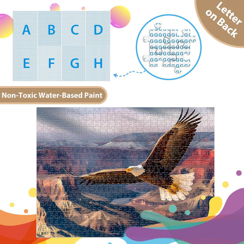 Jigsaw Puzzles for Adults 500 Pieces Eagle Puzzles for Kids Teens Elderly Home Decor Family Fun
