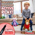 WADDLE Bouncy Hopper Inflatable Toy, Hopping Animal for Toddlers and Kids, Pump Included, Brown Horse