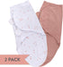 Ely's & Co. Adjustable Swaddles for Newborn, Baby Swaddles 0-3 Months, 2 Pack (Dusty Rose and Mauve Pink Star)