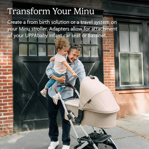 UPPAbaby Adapter for Minu and Minu V2 Strollers Compatible with Bassinet and Infant Car Seats