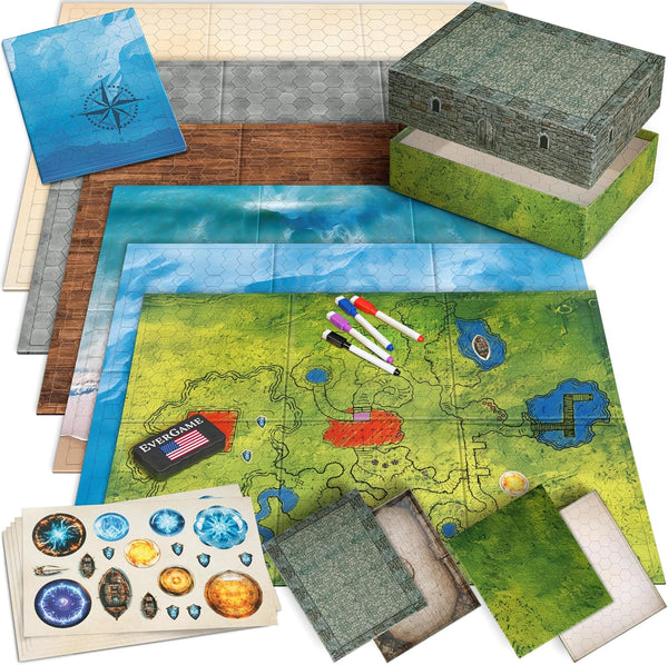 10 DND Game Mats and a lot More - Includes 6 Dungeons