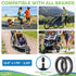 EcoEarth 12.5” x 1.75/2.25 Inner Tube Tire Replacements (2 Pack) for Kids Bike & Jogging Stroller, All Brands Compatible