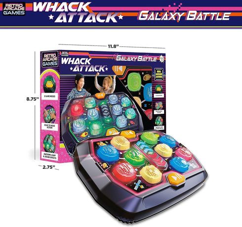 Whack Attack Electronic Galaxy Battle Game with Sound and Light | Fun Educational Gift for Boys and Girls | STEM Toy
