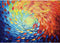 Hopgo 1000 Piece Puzzle for Adults, Colorful Gradient Rainbow Jigsaw Puzzle, Art