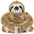 Realistic Sloth Stuffed Plush Toy, Cuddly Brown Three Toed Sloth, Cute Gift for Girlfriend Birthday