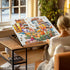 3 1000 Tektalk Foldable Jigsaw Puzzle Board with Angle Adjustable Bracket/Stand, Lightweight Portable Puzzle Mat