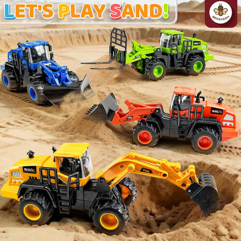 3 4 5 6 7 8 Bulldozer Beestech Construction Truck Toys for Years Old Boys, Truck Vehicles Sand Sandbox Beach Toys