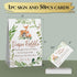 skuhyyg Ticket(1 Sign+50 Woodland Diaper Raffle Tickets, Diaper Raffle Sign, Watercolor Eucalyptus leaves Woodland