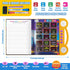 3-5 Interactive Bilingual Toy | Talking Busy Book for Toddlers | Spanish Workbook with Dry Erase Activities | Preschool