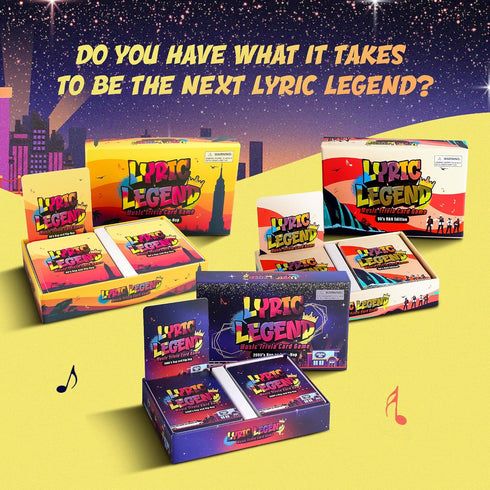Lyric Legend - 2000's Hip-Hop and Rap Music Trivia Game - Perfect for 2000’s Trivia and Music Gifts