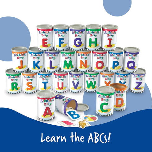 208 3+, Learning Resources Alphabet Soup Sorters - Pieces, Ages Early Phonics Manipulatives, ABCs, Alphabet Awareness