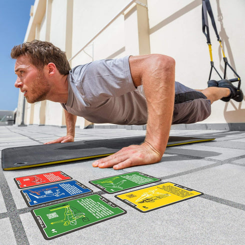 Suspension Exercise Cards for All Trainers, Bodyweight Resistance Workout Game, Video Instructions Included
