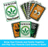 AQUARIUS Weed Playing Cards - Weed Themed Deck of Cards for Your Favorite Card Games - Weed Merchandise & Collectibles - Poker Size with Linen Finish