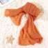 Long Ripple Wrap, DIY Newborn Baby Photography Wrap for Christmas Gift (Orange)