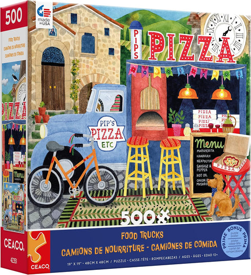 Ceaco - Food Trucks - Pip's Pizza Truck - 500 Piece Jigsaw Puzzle