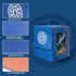 MTG Deck Box with Commander Display for 120+ Single Sleeved Cards - Denim Magnetic Card Storage Box