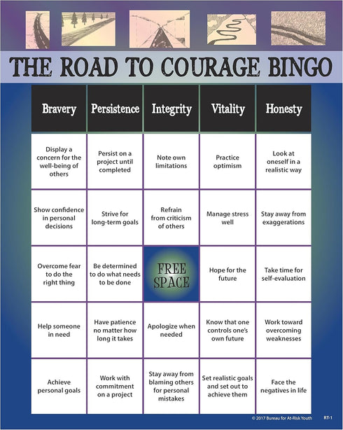 The Road to Courage Teen Bingo Game