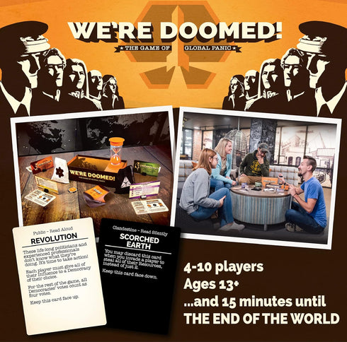 We're Doomed! - Apocalypse Survival Board Game for 4-10 Players - Cooperative Strategy Game