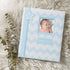 Lil' Peach First 5 Years Baby Memory Book, Chevron Keepsake Journal Scrapbook, 46 Fill In Pages, Gift for New Parents,