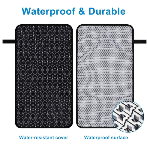Accmor Portable Diaper Changing Pad, Waterproof Baby Changing Mat, Foldable Portable Travel Changing Pads for Baby