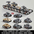 MISTBUY 1165-Piece WW2 Sets 8 Set Army Tank Toys Building Compatible with Lego, Create A Large KV-VI Military Models