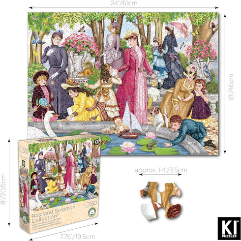 KI Puzzles 550 Piece Puzzle for Adults - Aunt Josephine Visits Rosiland Solomon Victorian Jigsaw 24x18