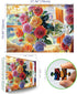 1000 27.5" 19.7" Piece Puzzle for Adults, Colorful Mixed Rose Bouquet Jigsaw Puzzle with Letters on Back for Family