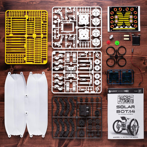 SolarBot.14, 10+ Teach Tech Transforming Solar Robot Kit, STEM Learning Toys for Kids